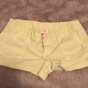Lime green shorts size 5